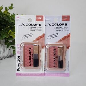 L.A. COLORS Powder Blush - Toast C62237 ~ 0.13 oz ~ Lot of 2 ~ New